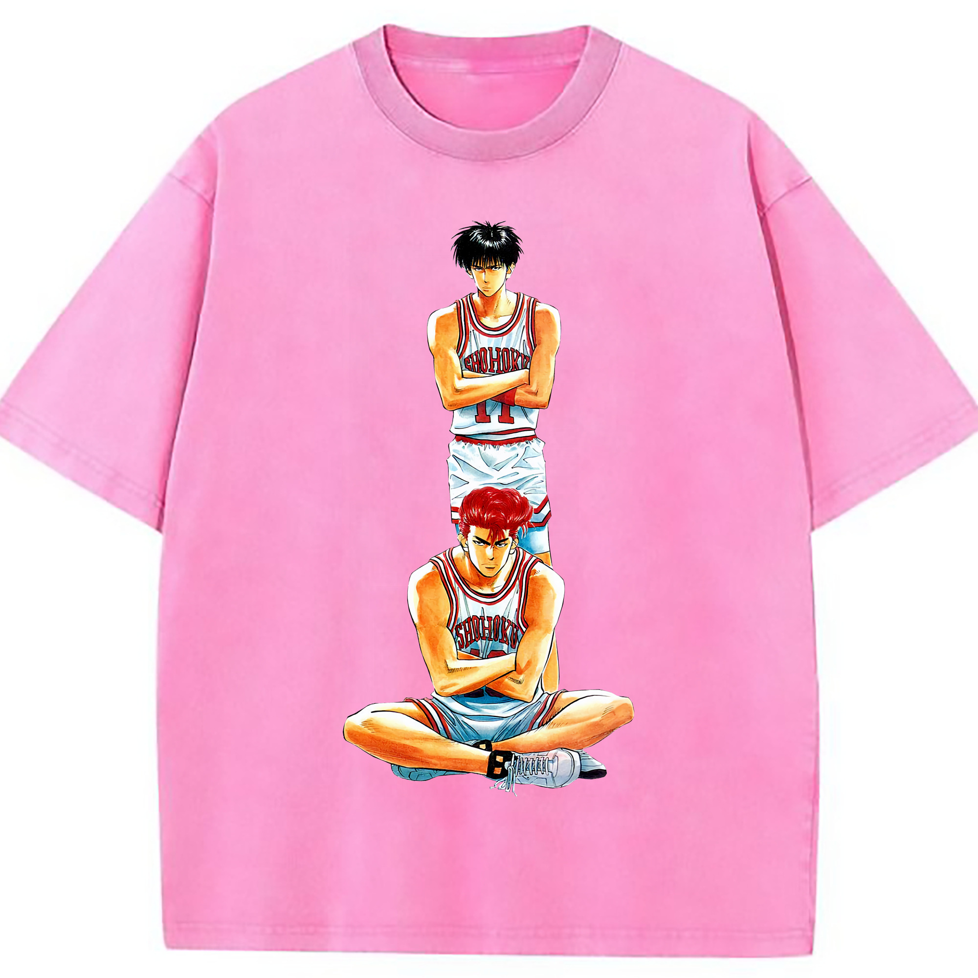 （画像用） SLAM DUNK／スラムダンク 綿100% ヴィンテージ風 半袖Tシャツ（フロントプリント）